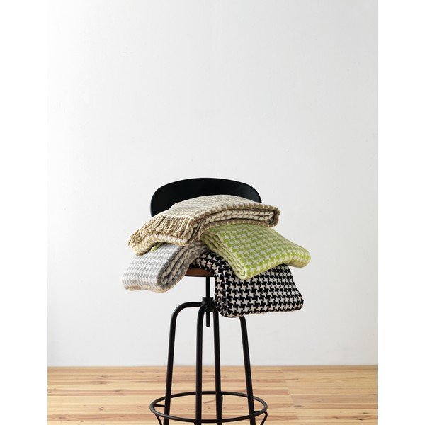 Черно-бяло каре с десен на петел , 140 x 180 cm Pearls - Euromant-image-2