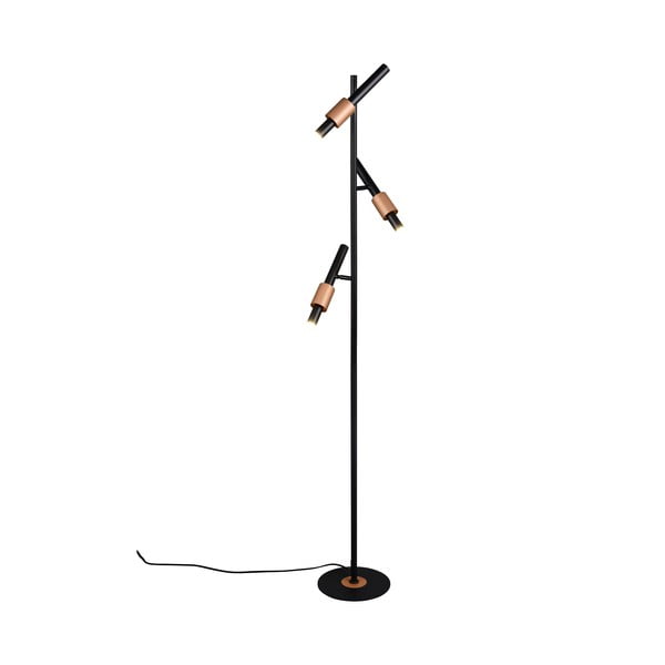LED подова лампа в черен и бронзов цвят (височина 150 cm) Ikaris – Trio Select-image-4