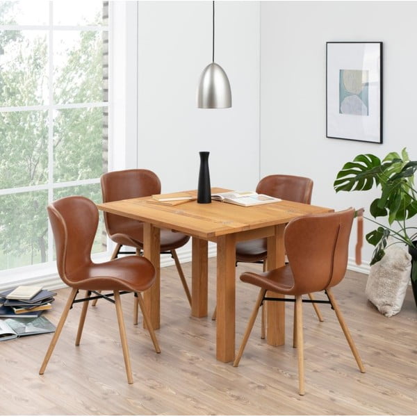 Комплект от 2 стола от изкуствена кожа Batilda - Actona-image-1