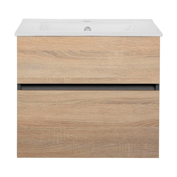 Стенен шкаф без мивка от декор от дъб  в естествен цвят 60x52 cm Wisla – Støraa-image-2