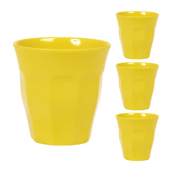 Hrnky Cup Yellow, 3 ks