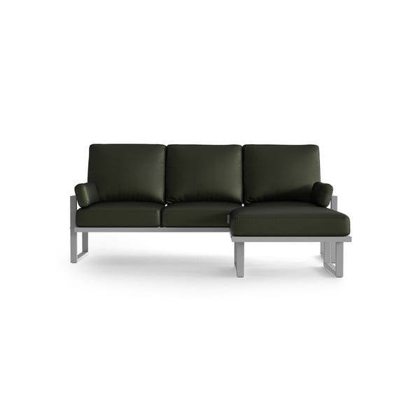 Маслиненозелен ъглов диван с подвижна подложка за крака и светли крака - Marie Claire Home