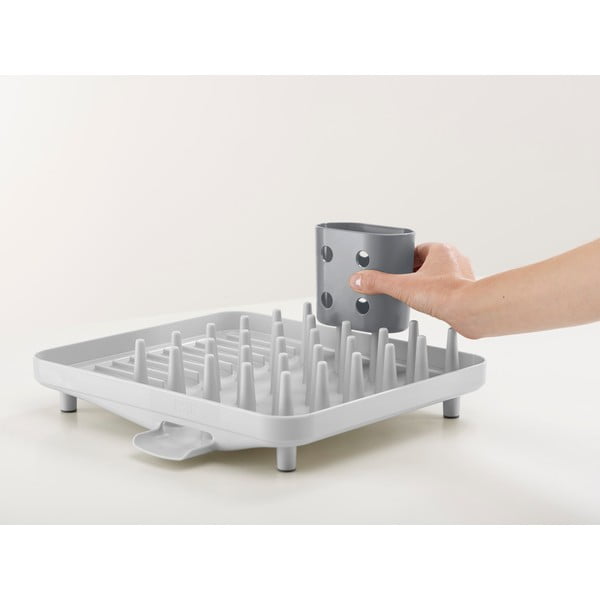 Светлосива пластмасова тавичка за оттичане 33,5x31,5 cm Duo – Joseph Joseph-image-4