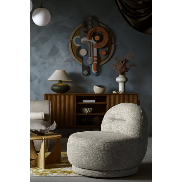 Сиво-кафяво кресло Ovo – Miuform-image-1