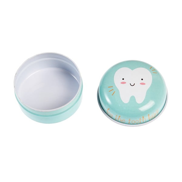 Светлозелена калаена кутия Tooth Fairy - Rex London-image-1