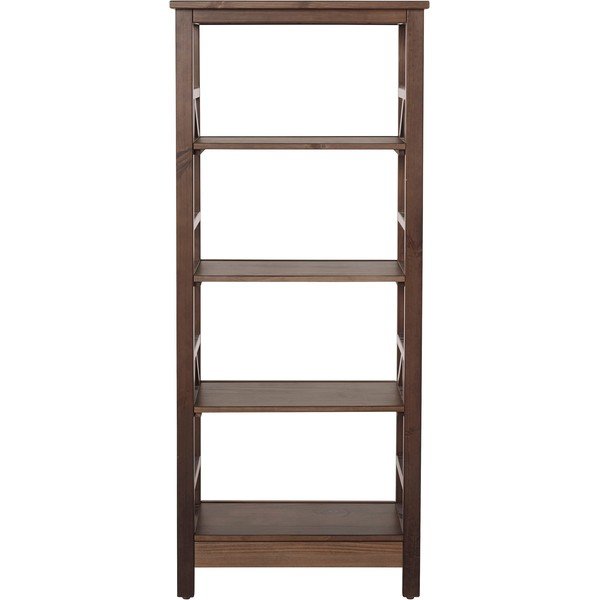 Кафява библиотека от масивен бор 62x138 cm Titian – Støraa