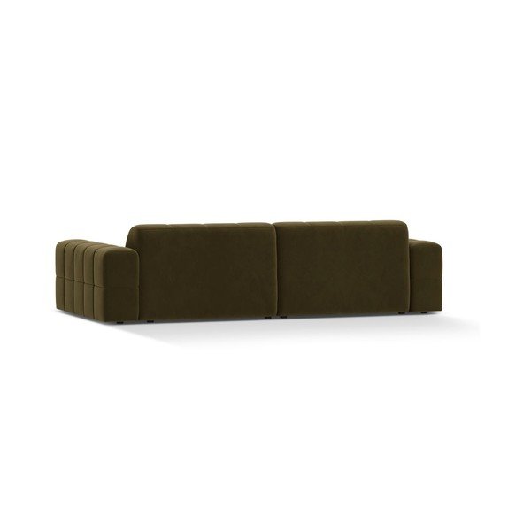 Кадифен диван в цвят каки 252 cm Chicago – Cosmopolitan Design-image-2