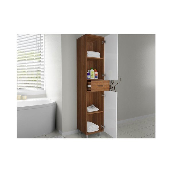 Skříň do koupelny Nergis Walnut-image-4