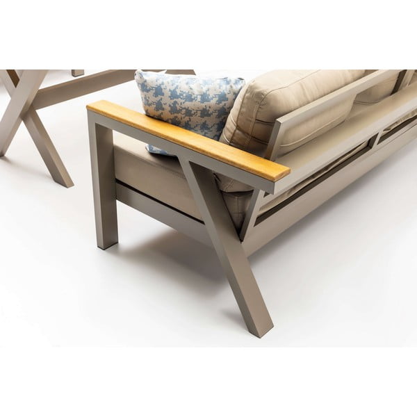 Бежов градински комплект   за 7 души Daisy – Floriane Garden-image-2