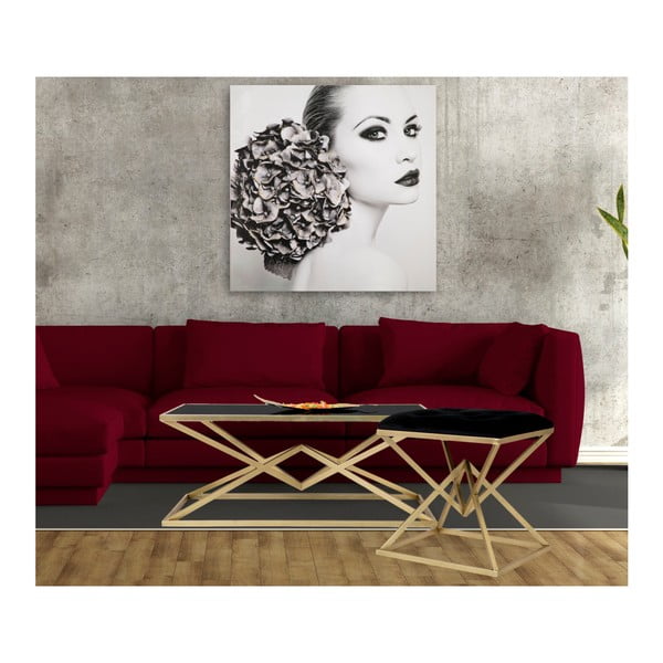 Конферентна маса с черен стъклен плот , 110 x 60 cm Piramid - Mauro Ferretti-image-4