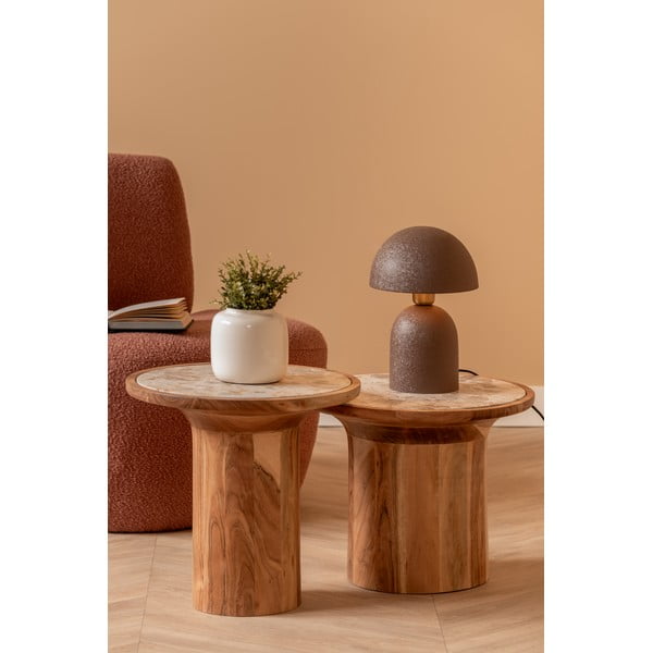 Кръгла странична масичка от масивно манго ø 45 cm Tubo – Leitmotiv-image-1