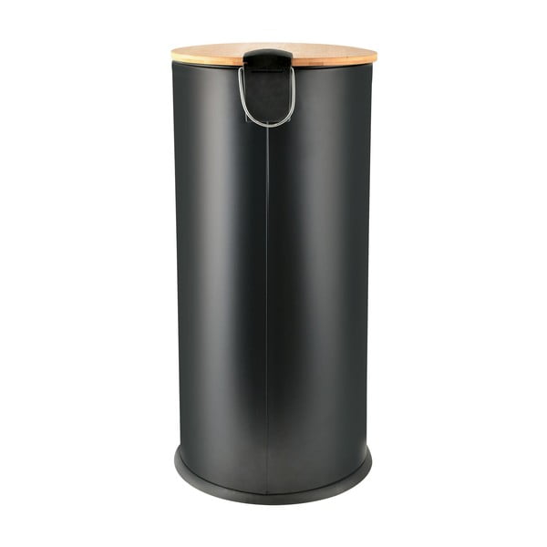 Матово черно стоманено кошче за боклук с педал 30 l   Adonis – Spirella-image-4