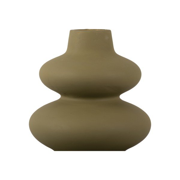 Зелена керамична ваза Karlsson Circles, височина 19,4 cm - PT LIVING-image-3