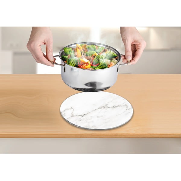 Стъклена подложка за саксия Мрамор, ø 20 cm - Wenko-image-3