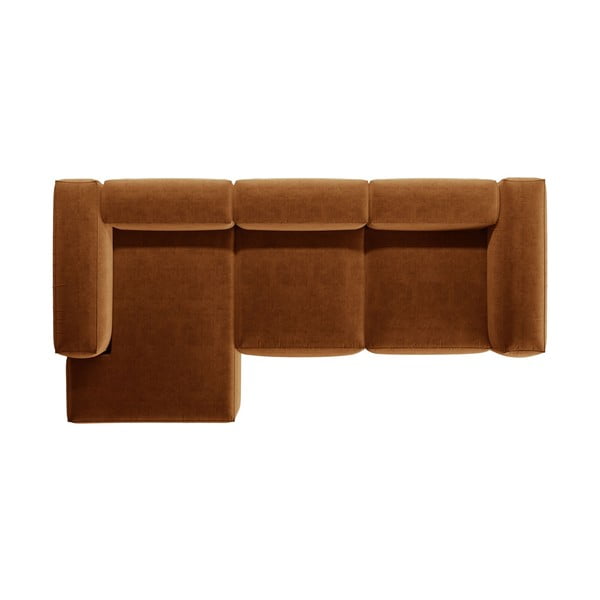 Ъглов диван в тухлен цвят (ляв ъгъл) Bergamo – Cosmopolitan Design-image-3