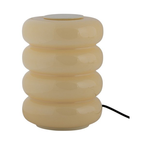 Светложълта стъклена LED настолна лампа (височина 16,5 cm) Aro – Leitmotiv