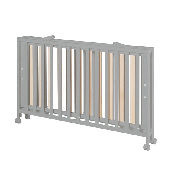 Сиво сгъваемо легло на колела 60x120 cm Fold up - Roba-image-3