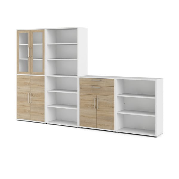 Компонент за модулна система от рафтове от дъбов декор в естествен цвят 84x105 cm Prima – Tvilum-image-3