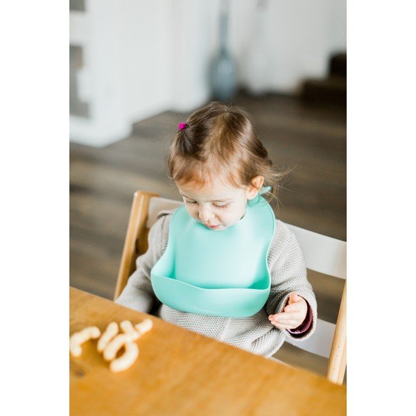 Син силиконов лигавник с джоб Лигавник - Kindsgut-image-1