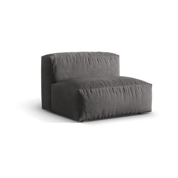 Сив кадифен модул за диван (среден модул) Martina – Micadoni -image-1