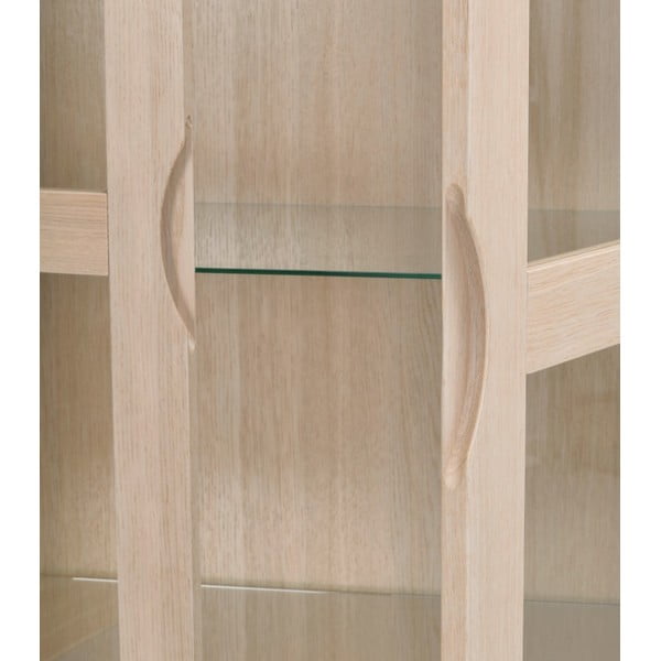 Витрина от дъбова дървесина в естествен цвят 82x185 cm Filippa - Rowico-image-1