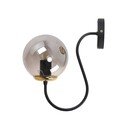 Черна и сива стенна лампа ø 15 cm Oslo – Squid Lighting