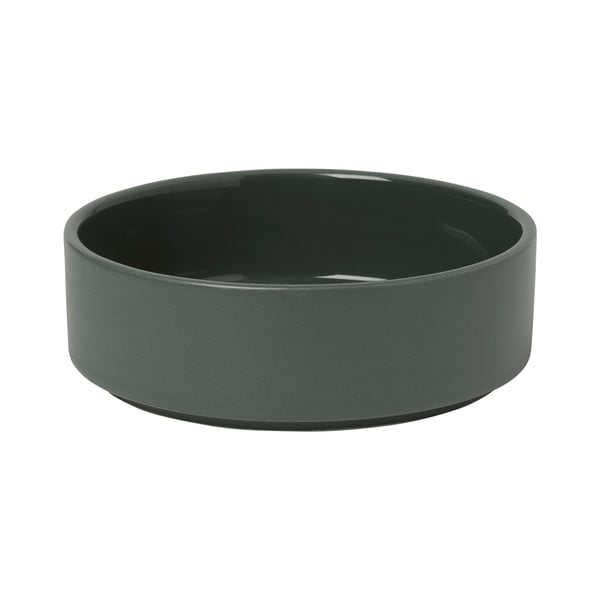 Тъмнозелена керамична купа за мюсли Pilar - Blomus