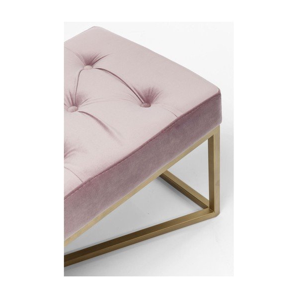 Светлорозова кадифена пейка Crossover - Kare Design-image-3