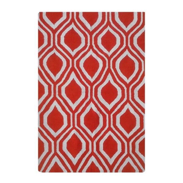 Vlněný koberec Kilim 65 Orange, 160x220 cm