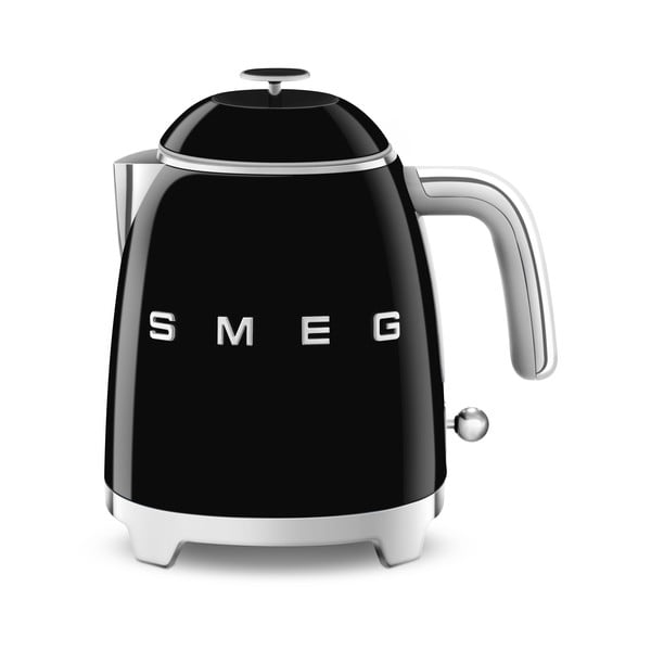 Черна електрическа кана от неръждаема стомана 800 ml Retro Style – SMEG