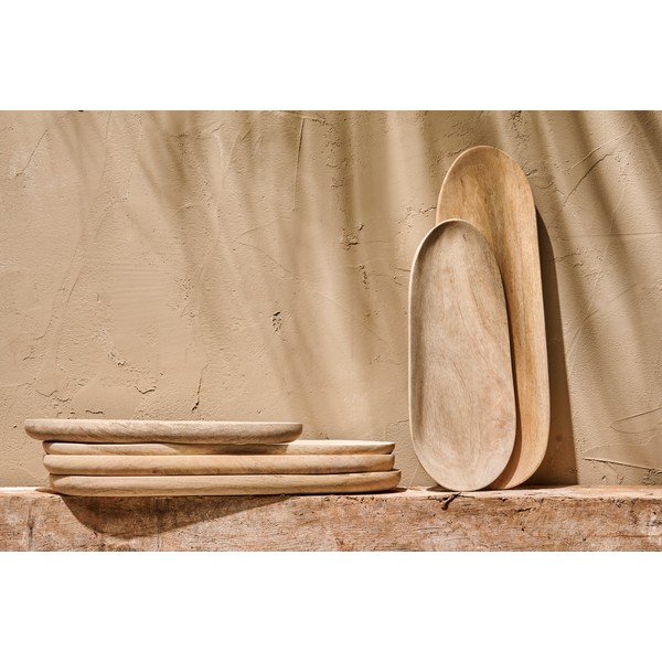 Поднос за сервиране от мангово дърво , 35 x 14 cm Ajuru - Nkuku-image-2