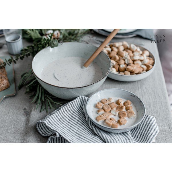 Ленена кърпа за съдове 45x65 cm Thin Black Stripes – Linen Tales-image-2