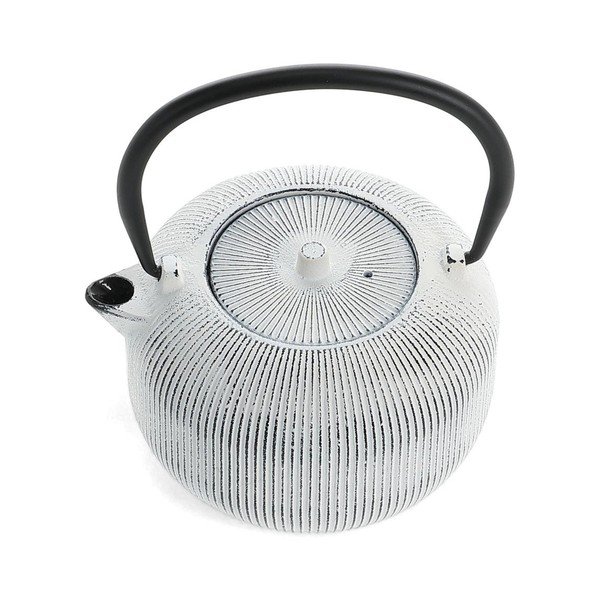 Черно-бял чугунен чайник 700 ml Sencha – S|P Collection-image-3