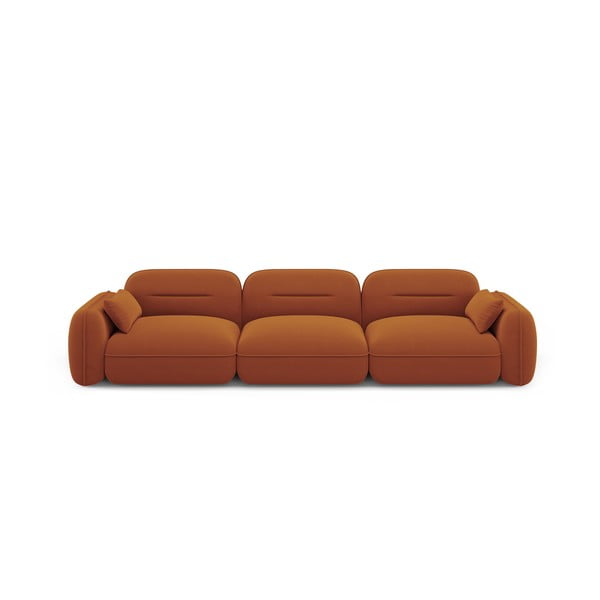 Оранжев кадифен диван 320 cm Audrey – Interieurs 86