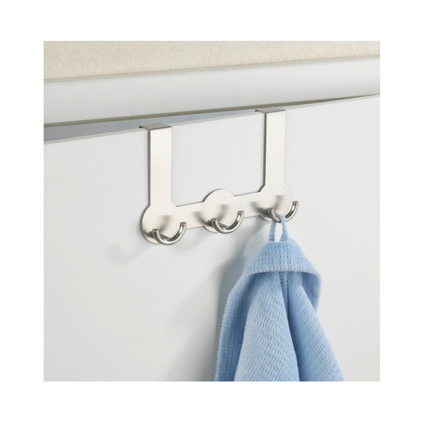 Висяща закачалка за врата с 3 куки в сребристо Rondo - Wenko-image-2