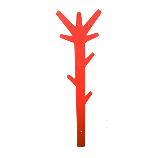 Červený nástěnný věšák Mauro Ferretti Hudson Rosso, 30x120 cm