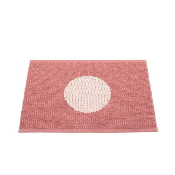 Светлочервен килим за открито и закрито 70x50 cm Vera Pop Blush – Pappelina