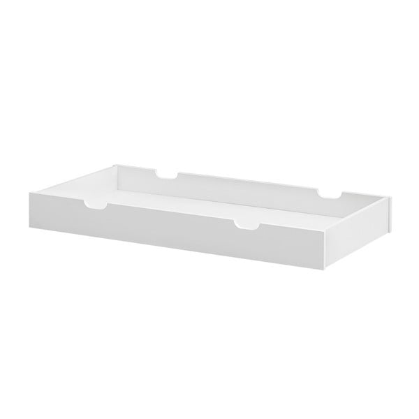 Бяло чекмедже под детското легло 60x120 cm - Pinio
