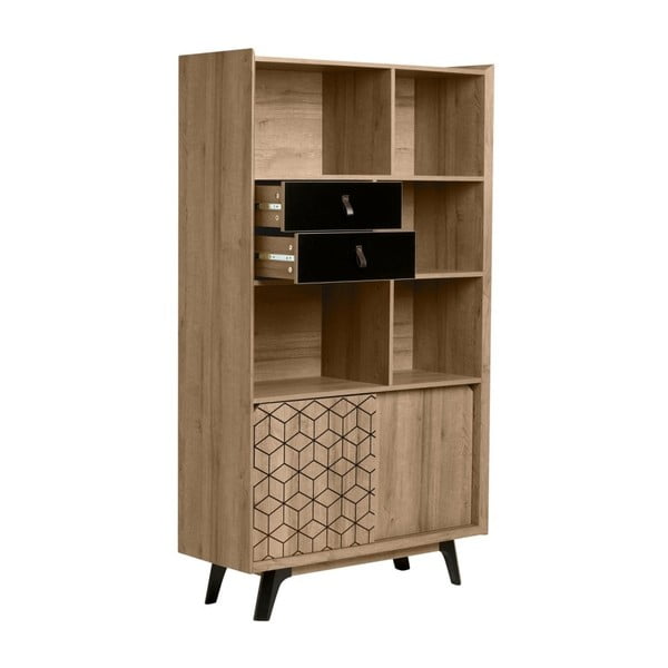 Библиотека в декор от дъбово дърво Ceilan - Marckeric-image-2