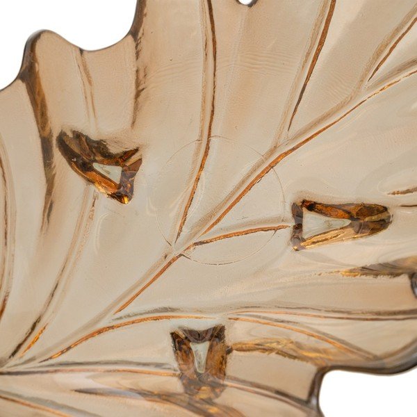 Стъклен декоративен поднос 19,5x35 cm Leaf – Ixia-image-4