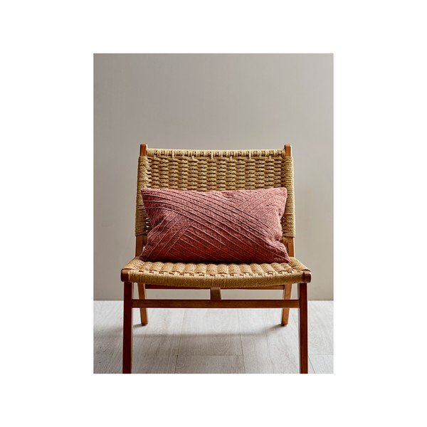 Червена и розова памучна възглавница Amanda, 40 x 60 cm Diagonal - Södahl-image-1