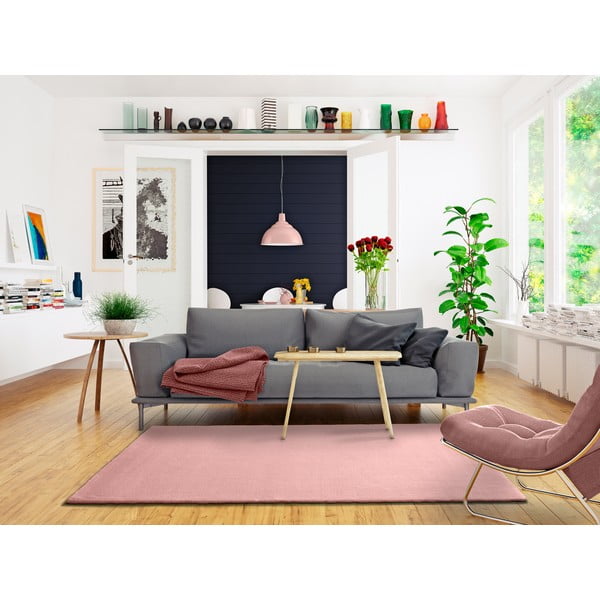 Розов килим Berna Liso, 60 x 110 cm - Universal-image-1