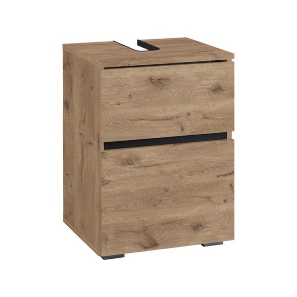 Шкаф за мивка от декор от дъб  в естествен цвят 40x55 cm Wisla – Støraa-image-1