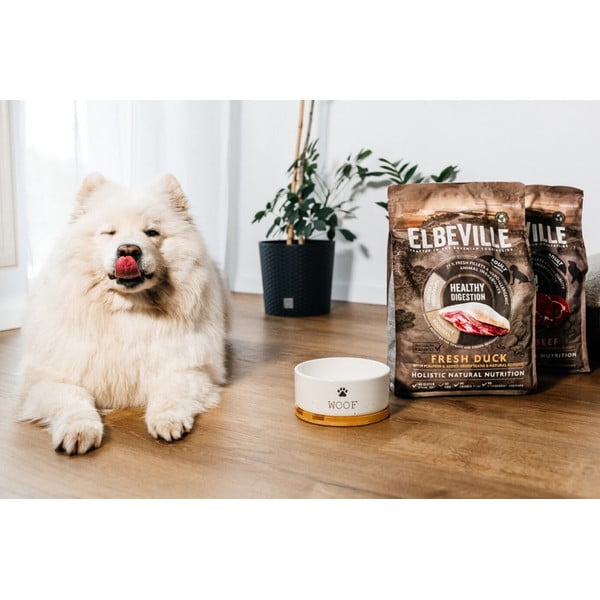 Керамична купа за куче ø 13 cm Dog Fantasy WOOF – Plaček Pet Products-image-1