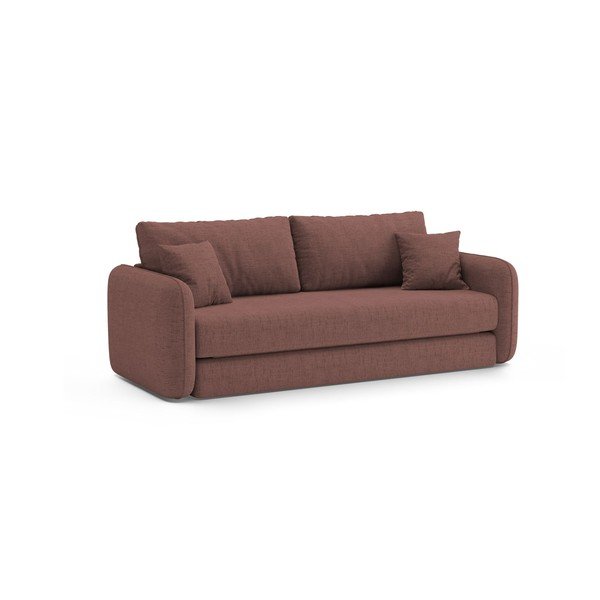 Тъмнорозов сгъваем диван 225 cm – Micadoni -image-3