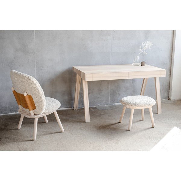 Бежово столче за крака от овча вълна Naïve - EMKO-image-4