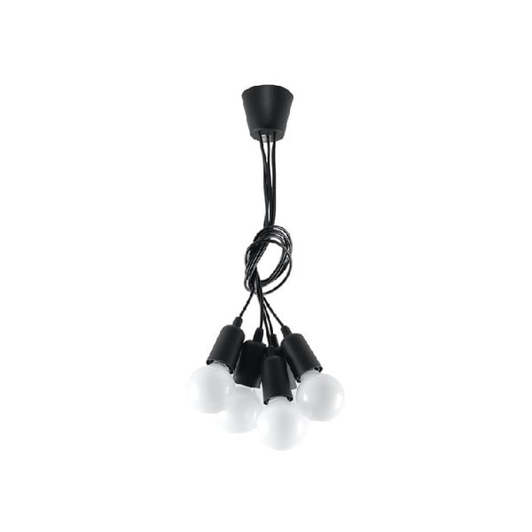Черна висяща лампа 25x25 cm Rene - Nice Lamps
