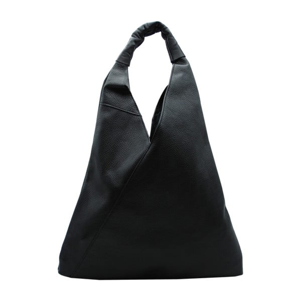 Черна чанта от естествена кожа Karma Duro - Andrea Cardone