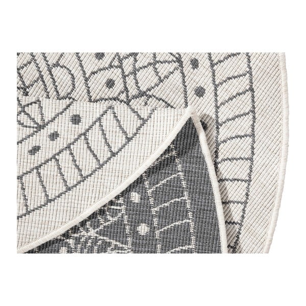 Сив и кремав килим за открито, ø 200 cm Porto - NORTHRUGS-image-3