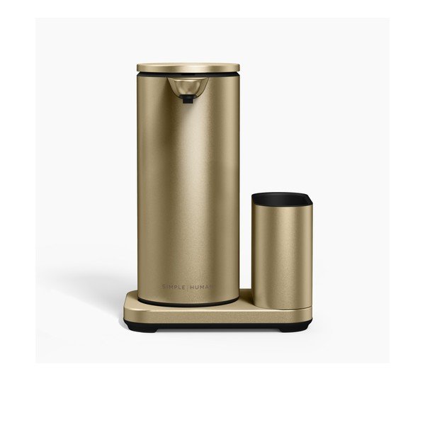 Матово златиста автоматична метална стойка за перилни препарати – simplehuman-image-3